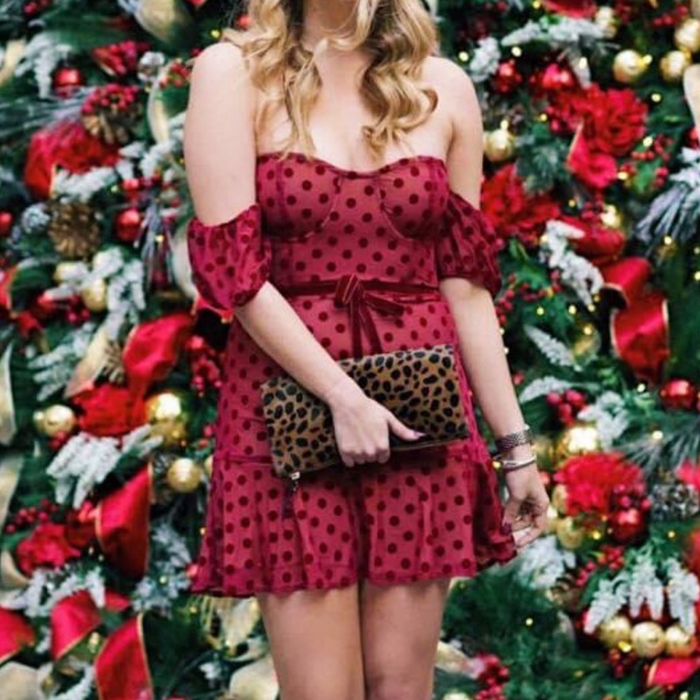 For Love & Lemons Polka Dot Dress